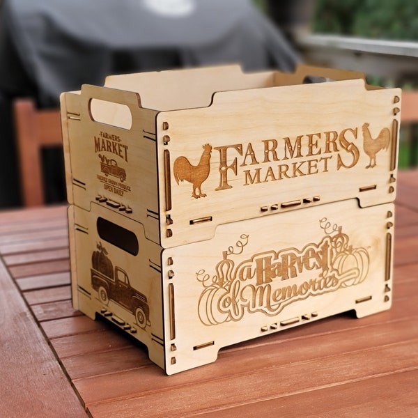 STACKABLE FARMHOUSE Containers SVG, pdf, 2 designs