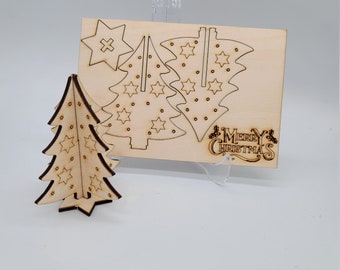 POP OUT CHRISTMAS Cards, svg, pdf, Laser Cut, digital download