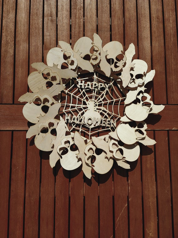 Download Halloween 3d Svg Wreath Svg File Happy Halloween Svg Etsy