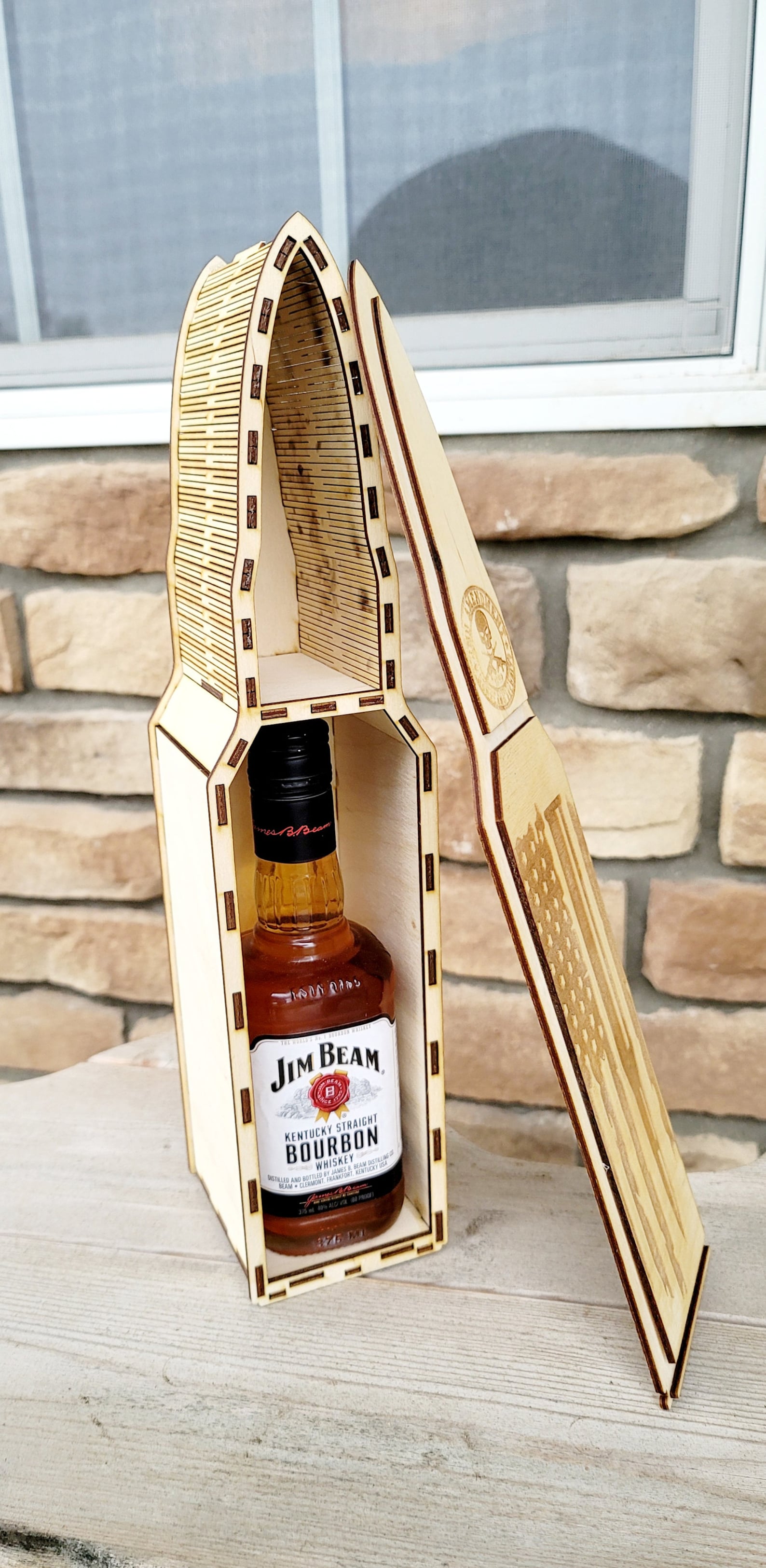 LIQUOR BOTTLE BOX Bullet Box Svg 2nd Adamant Liquor Box Etsy