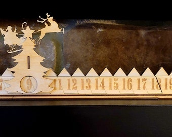 COUNTDOWN WEIHNACHTSKALENDER svg, pdf, Sofort Download, Weihnachtskalender, Adventskalender