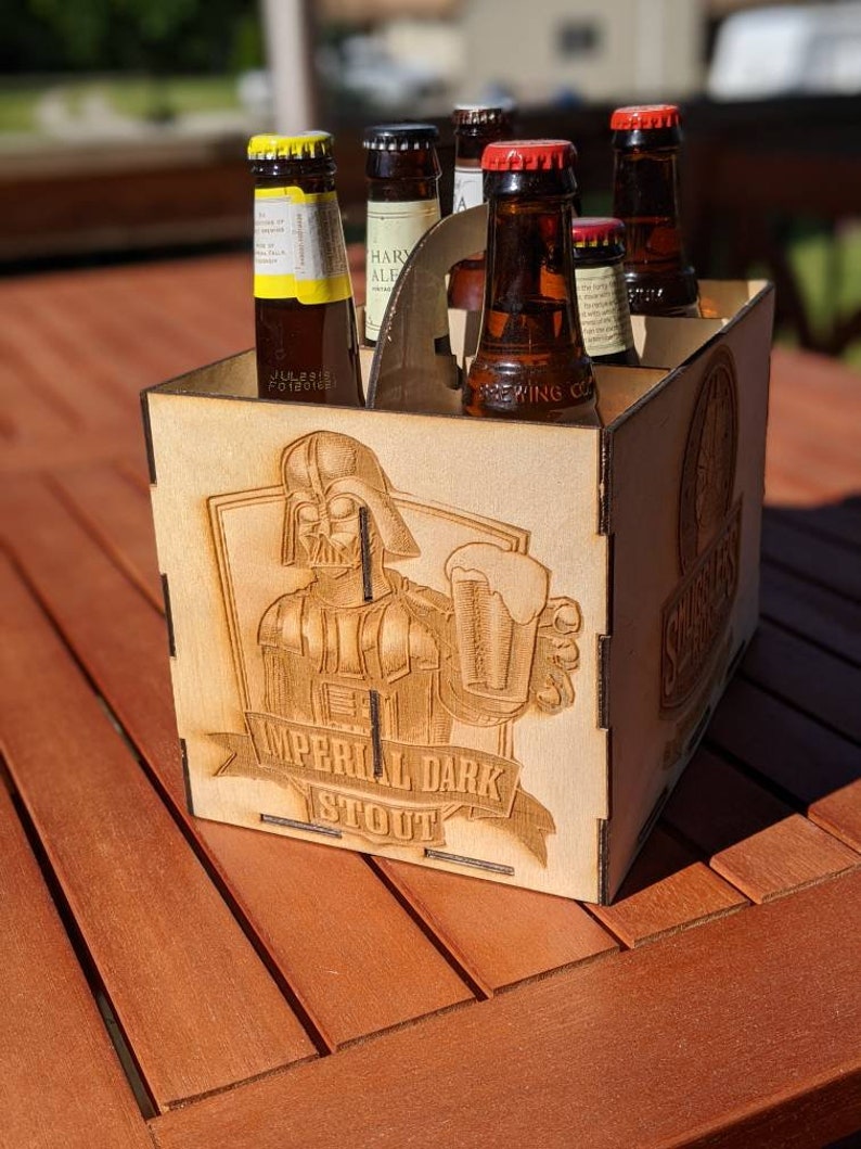 Download BEER CADDY SVG Laser Cut Files Beer Holder Svg Beer | Etsy