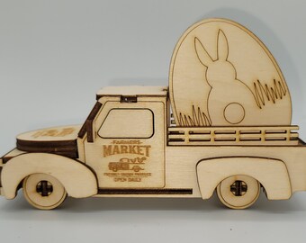VINTAGE HOLIDAY TRUCK svg, with interchangeable holidays, pdf, laser cut, instant download
