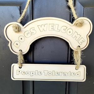 HONDEN WELKOM DEUR Teken, svg/pdf, instant download, lasersnijden
