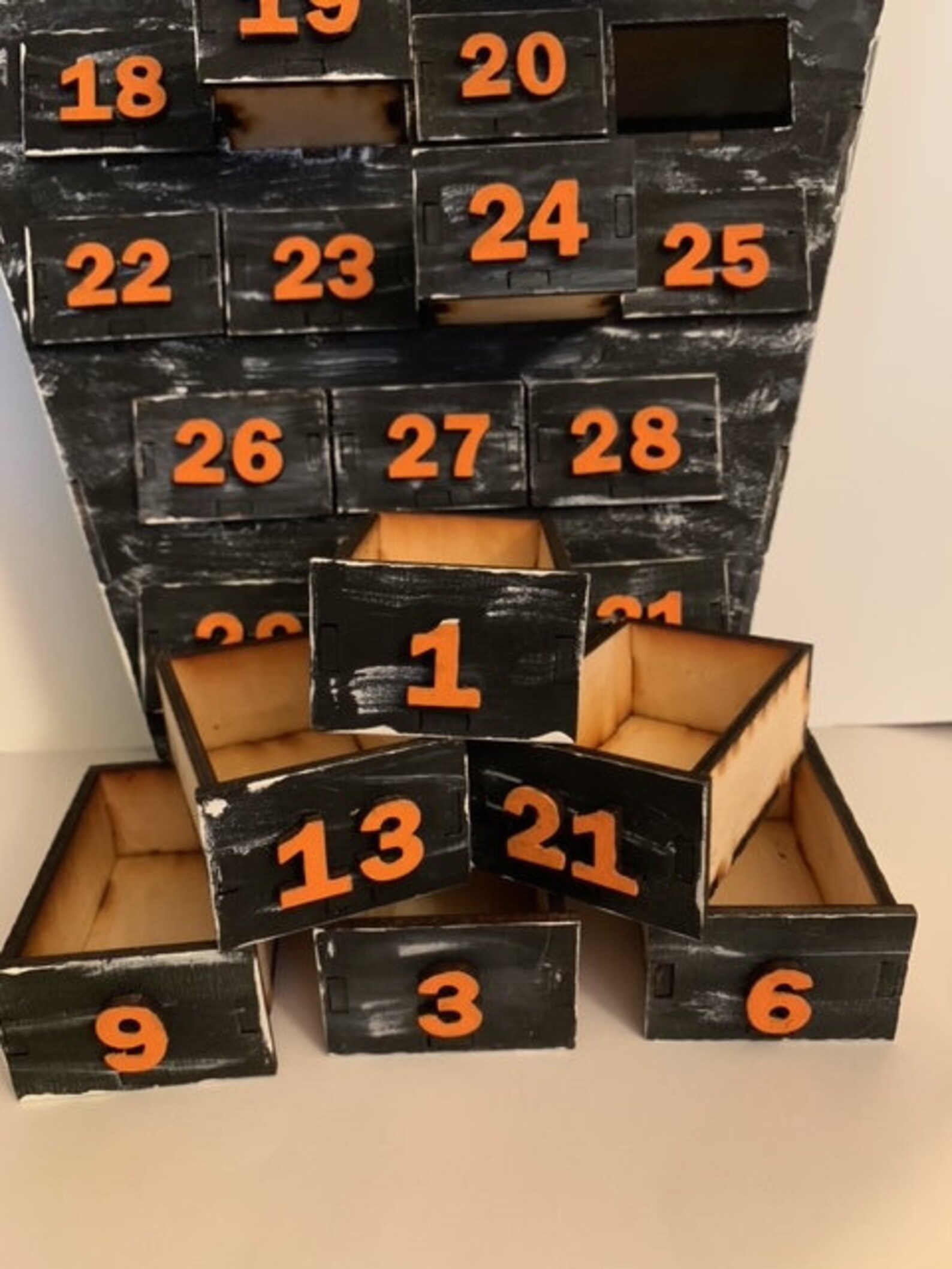 COFFIN HALLOWEEN ADVENT Calendar Read Instant Etsy