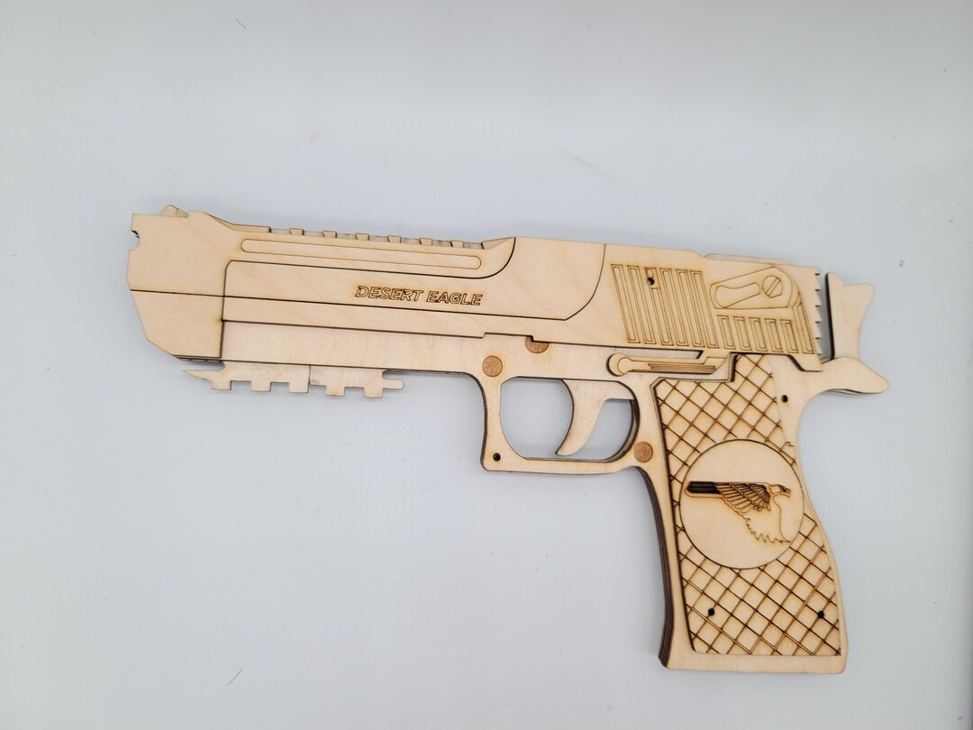 DESERT EAGLE 50 Cal Rubber Band Gun, Laser Cut, Instant Download Etsy