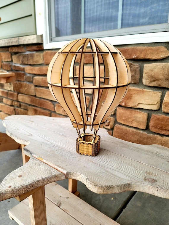 HOT AIR BALLOON, Laser Cut Lantern, Glowforge Ready, svg / pdf / dxf / eps