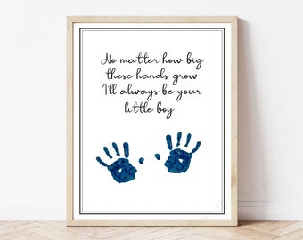 Handprint Art / Keepsake Craft / Baby Toddler Child Gift Craft DIY / Happy Mother's Day from Kid/ Gift for Mom/ Gift for Dad / Father's Day