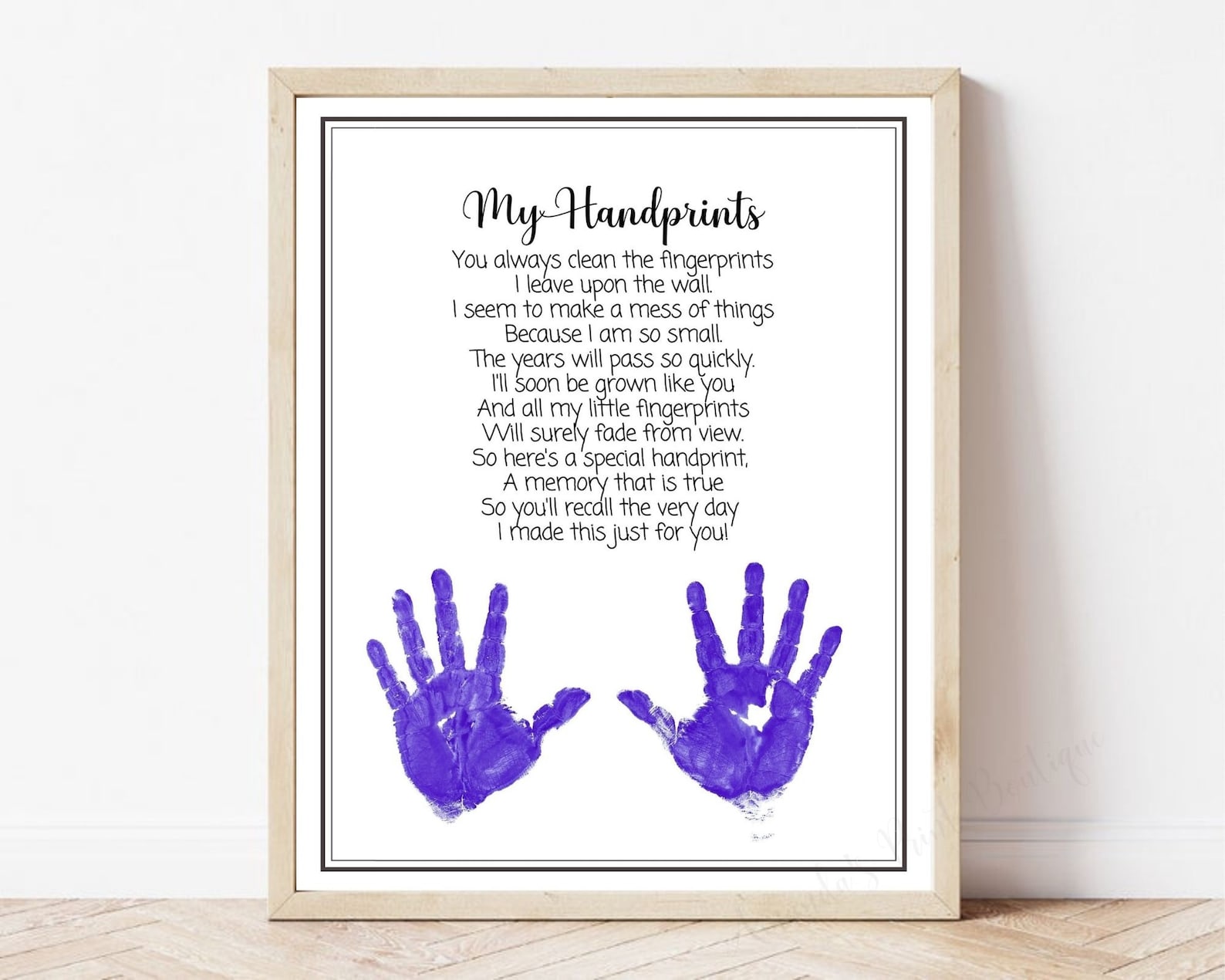 Handprint Art / Keepsake Craft / Baby Toddler Child Gift Craft DIY