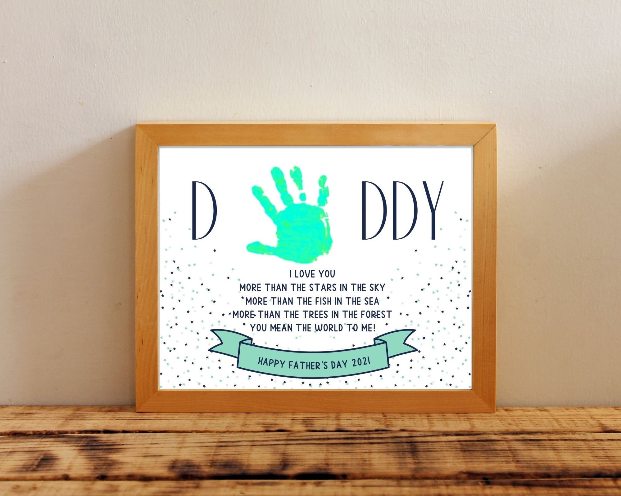 Handprint Art / Keepsake Craft / Baby Toddler Child Gift Craft Etsy