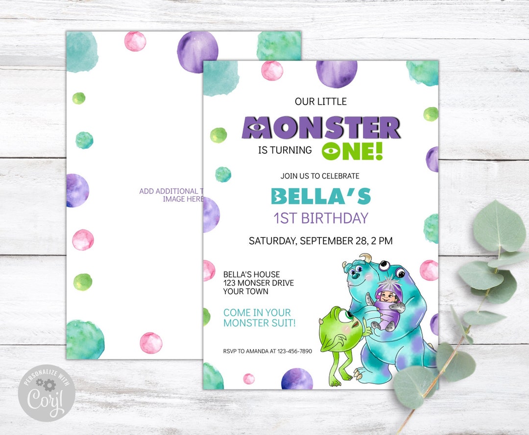 monsters-birthday-party-invitation-editable-little-monster-etsy