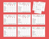 Christmas Scattergories, Christmas Party Games, Holiday Games, Printable Christmas Scattergories bundle, Christmas Game, Family Game Night