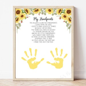 Mijn handafdrukken gedicht/handafdruk kunst/aandenken ambacht/baby peuter kind cadeau ambachtelijke DIY/Happy Mother's Day/cadeau voor moeder/INSTANT DOWNLOAD
