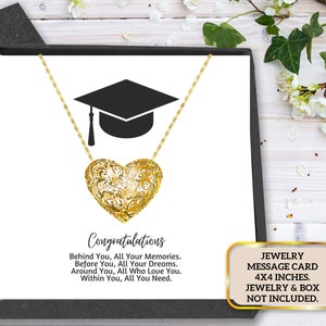 Cartão de mensagem de joias para graduação, atrás de você, todas as suas memórias. citação inspiradora - presente de formatura - citação de formatura - IMPRIMÍVEL