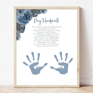 Meine Handabdrücke Gedicht/ Handabdruck Kunst / Andenken Basteln / Baby Kleinkind Kind Geschenk Basteln DIY / Alles Gute zum Muttertag / Geschenk für Mama / INSTANT DOWNLOAD
