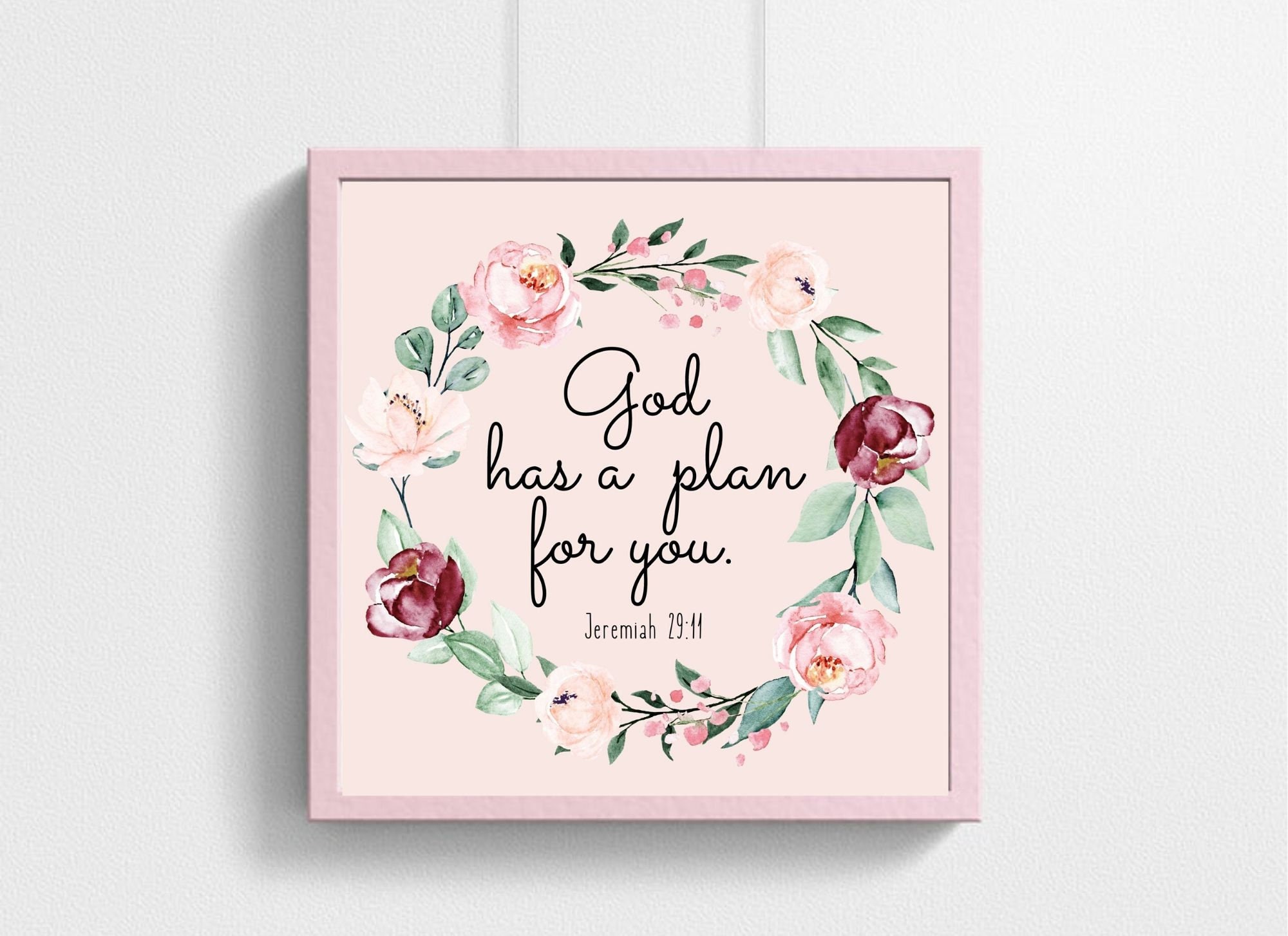 Dieu a un plan pour vous / Jérémie 2911 / Gods Plan for Me / Etsy France