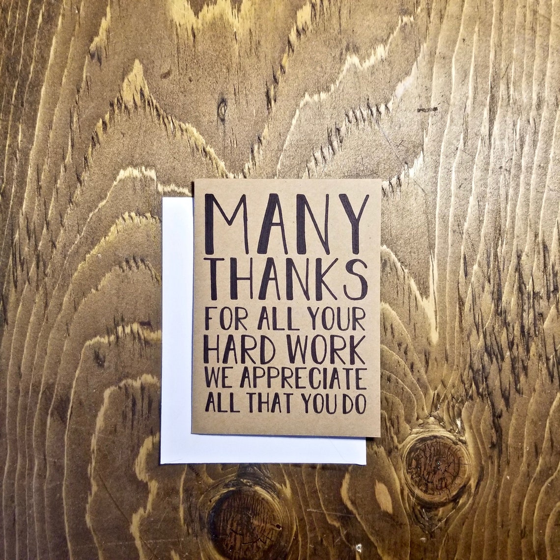 Many Thanks for all you do Thank you card Blank Card | Etsy