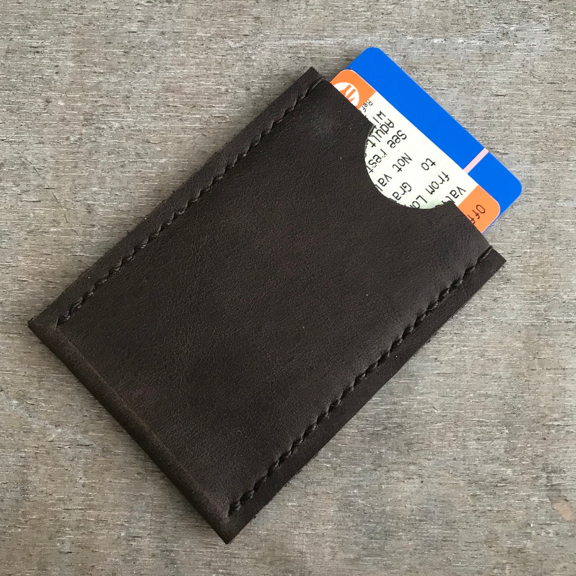 Card Holder Single Card Slot Credit Card Holder Travelcard Etsy