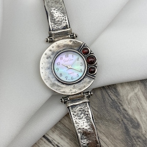 Sterling silver ladies watch clearance