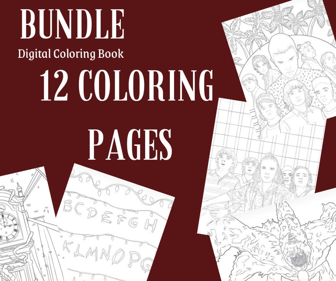 Dessin A Colorier Stranger Things Stranger Things Télécharger le livre de coloriage imprimable - Etsy Canada