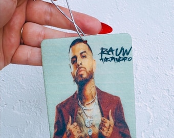 Rauw Alejandro Car Air Freshener: Saturno Merch