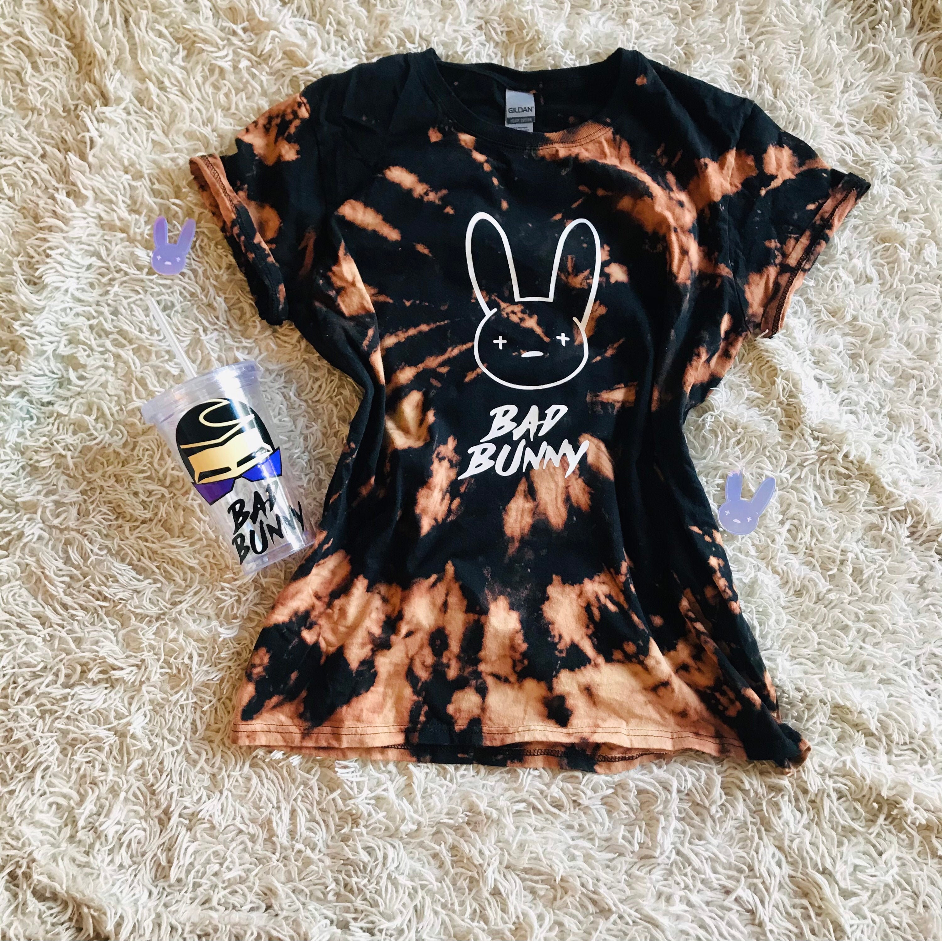 Bad Bunny Tie Dye Shirt Bad Bunny Shirt Bad Bunny TShirt Etsy