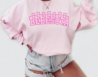 Bebesota Valentine Sweatshirt: Pink Bunny Heart Sweater