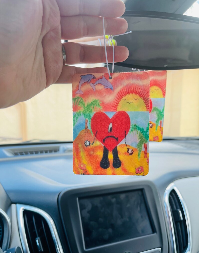 Bad Bunny Air Freshener Bad Bunny Car Air Freshener Un Etsy