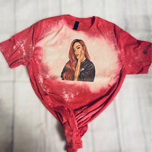 Karol G &#39;La Bichota&#39; T-Shirt: Red Hair, Tie-Dye Bleach