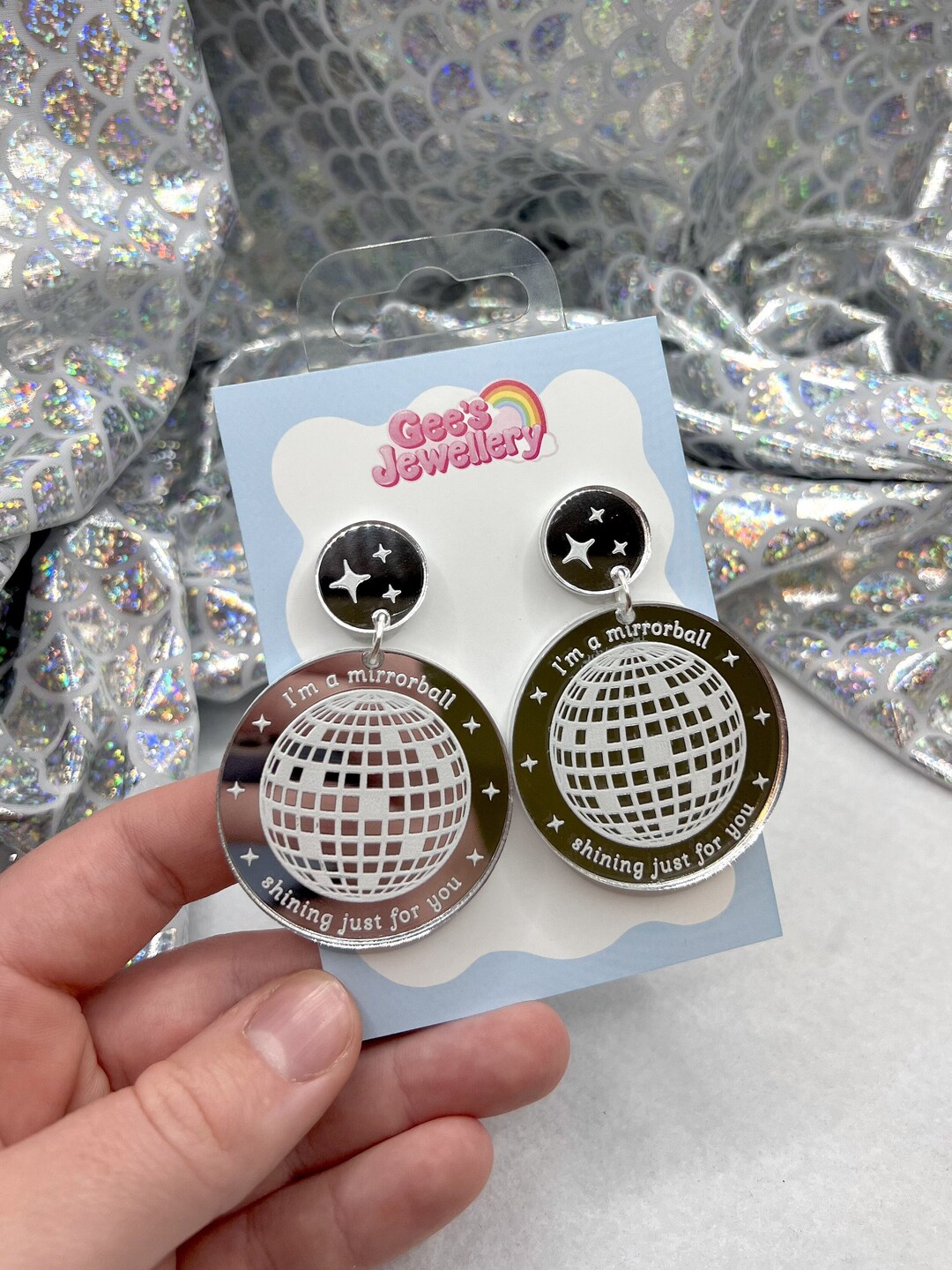Mirrorball Earrings Taylor Swift Etsy