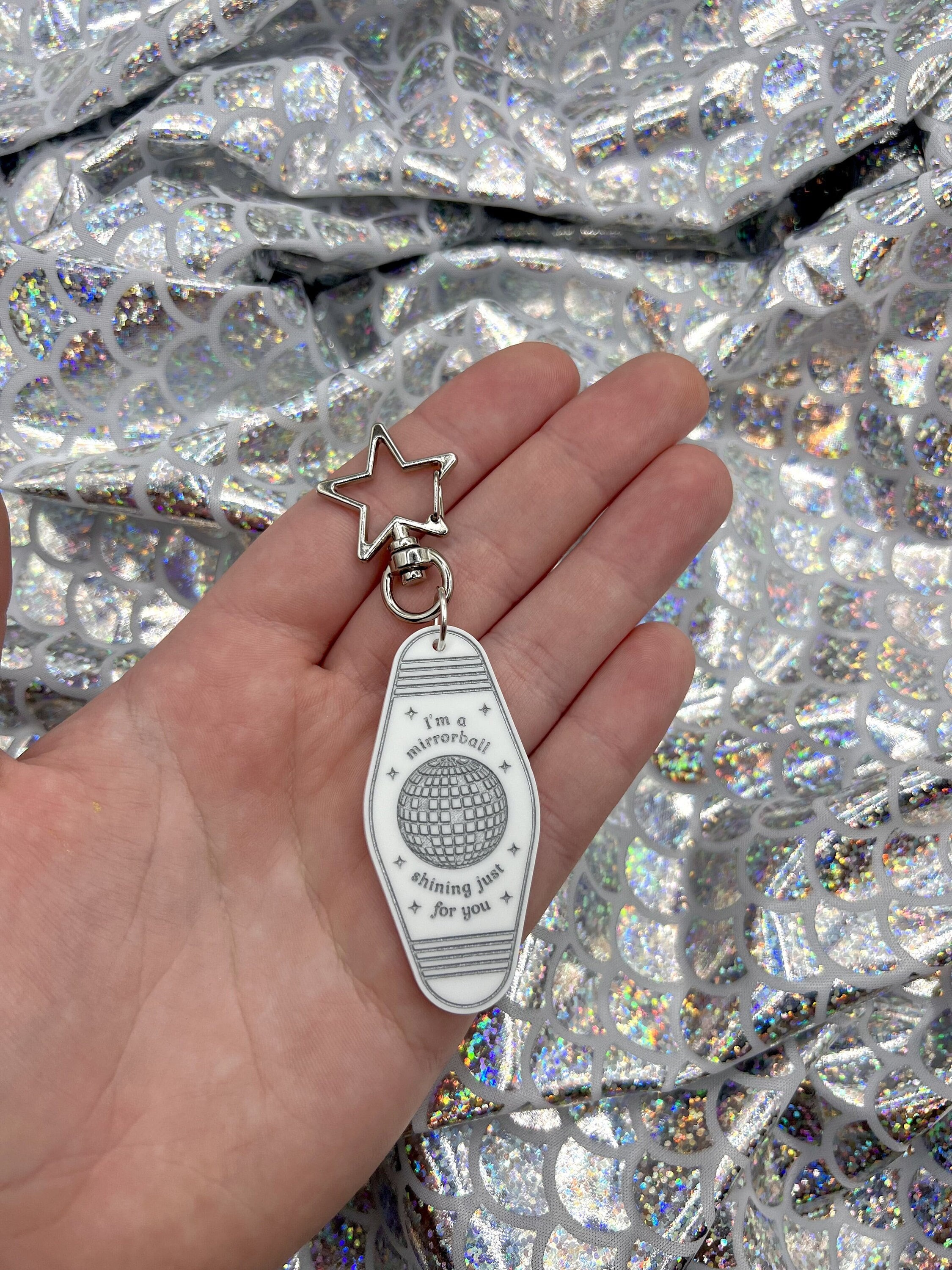 Mirrorball Necklace Taylor Merch Swiftie Outfit Jewelry for Women Teen  Girls TS Mirrorball Pendant Shining Just for You Necklace Music Lover Gifts  Taylor Inspired Gift for Eras Music Fan Gifts, Small, :