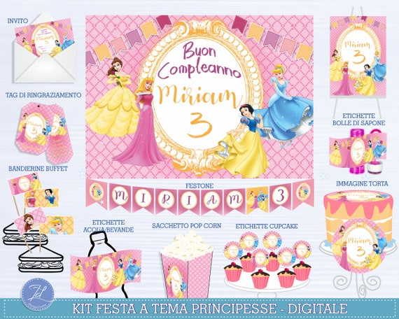 PRINCIPESSE DISNEY Full Princess Birthday Kit 