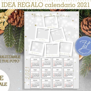 IDEA REGALO - calendario 2021 con FOTO