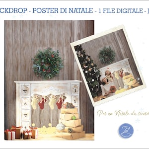 Foto di Natale - SCENOGRAFIA NATALIZIA - Backdrop di Natale