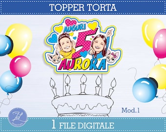 TOPPER TORTA Me Contro Te - DIGITAL FILE