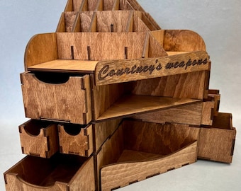 Corner Wood Makeup Organizer: Vanity Storage with Drawers