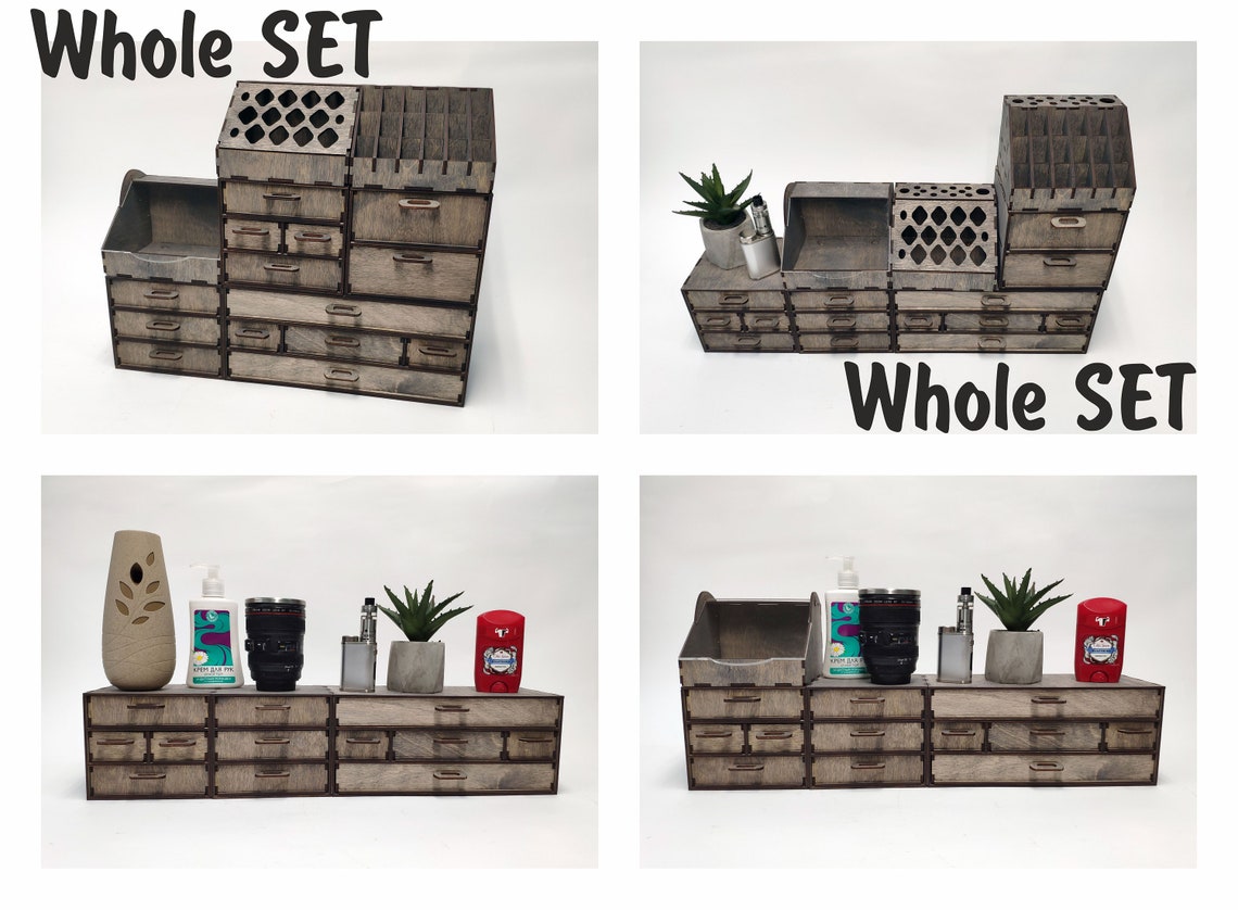 Module Makeup Organizer / Wooden Make up Organizer / Vanity - Etsy