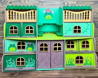 Kids Wooden Desk Organizer - Froggy Fun