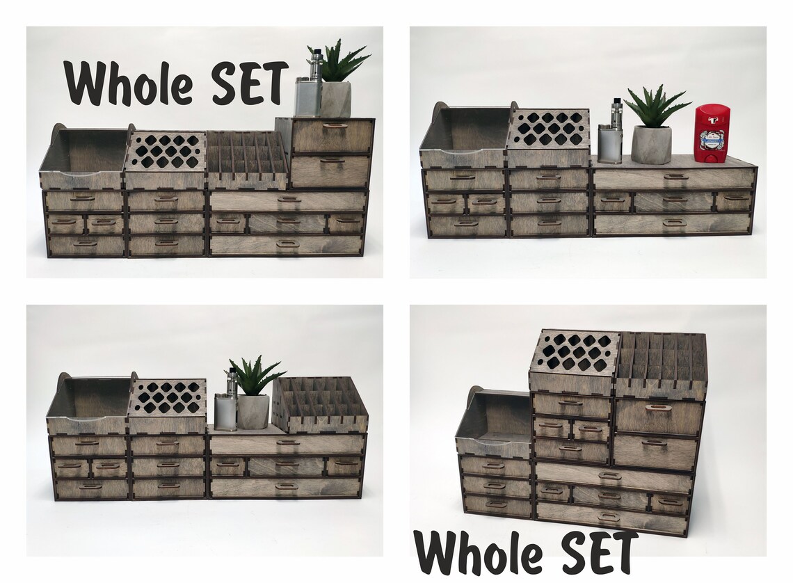 Module Makeup Organizer / Wooden Make up Organizer / Vanity - Etsy