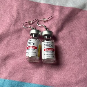 FTM Testosterone Bottle Earrings