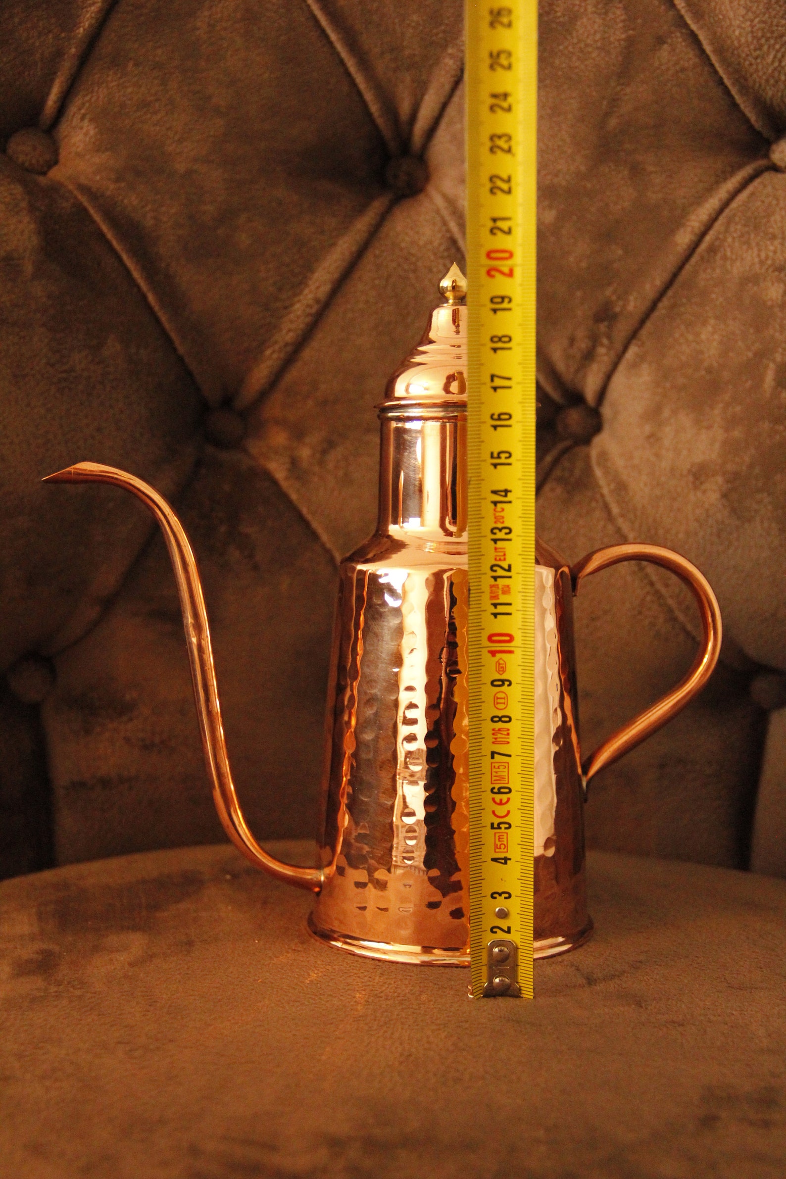 copper olive oil bottle