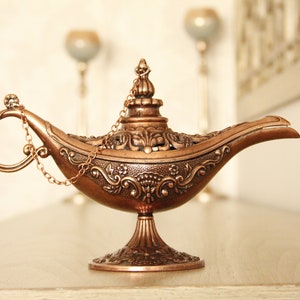 Vintage Oil Lamp, Copper Oil Lamp, Incense Holder, Incense Burner, Home Decor,  Aladdin&#39;s Oil Lamp, Antique Oil Lamp