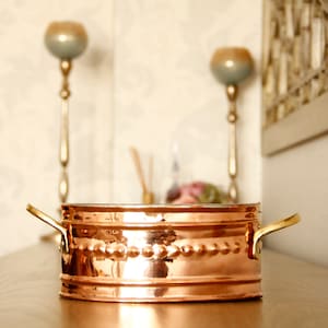 Handmade Copper Bread Basket, Cookies Bowl,  Bread Bowl, Copper Basket, Copper Bowl