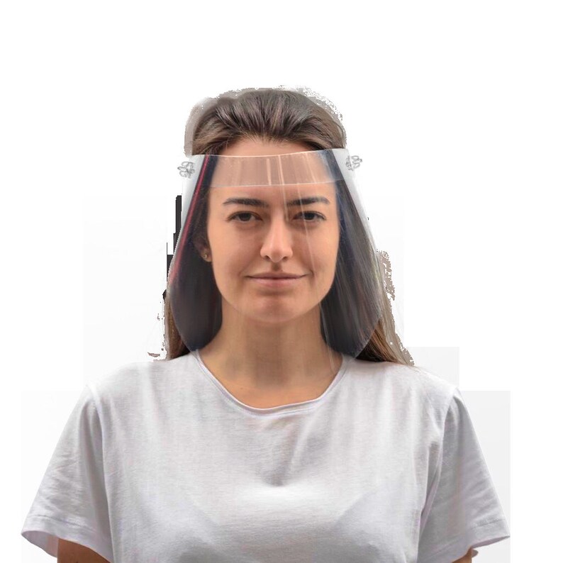 Reusable Clear Face Shield Guard Protector Clear Vision Etsy