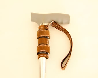 Handmade Walking Stick Wrist Cord, Leather, Walking Stick Wrist Strap, Walking Cane Leather Cord, Cane Wrist Strap, Walking Stick Lanyard