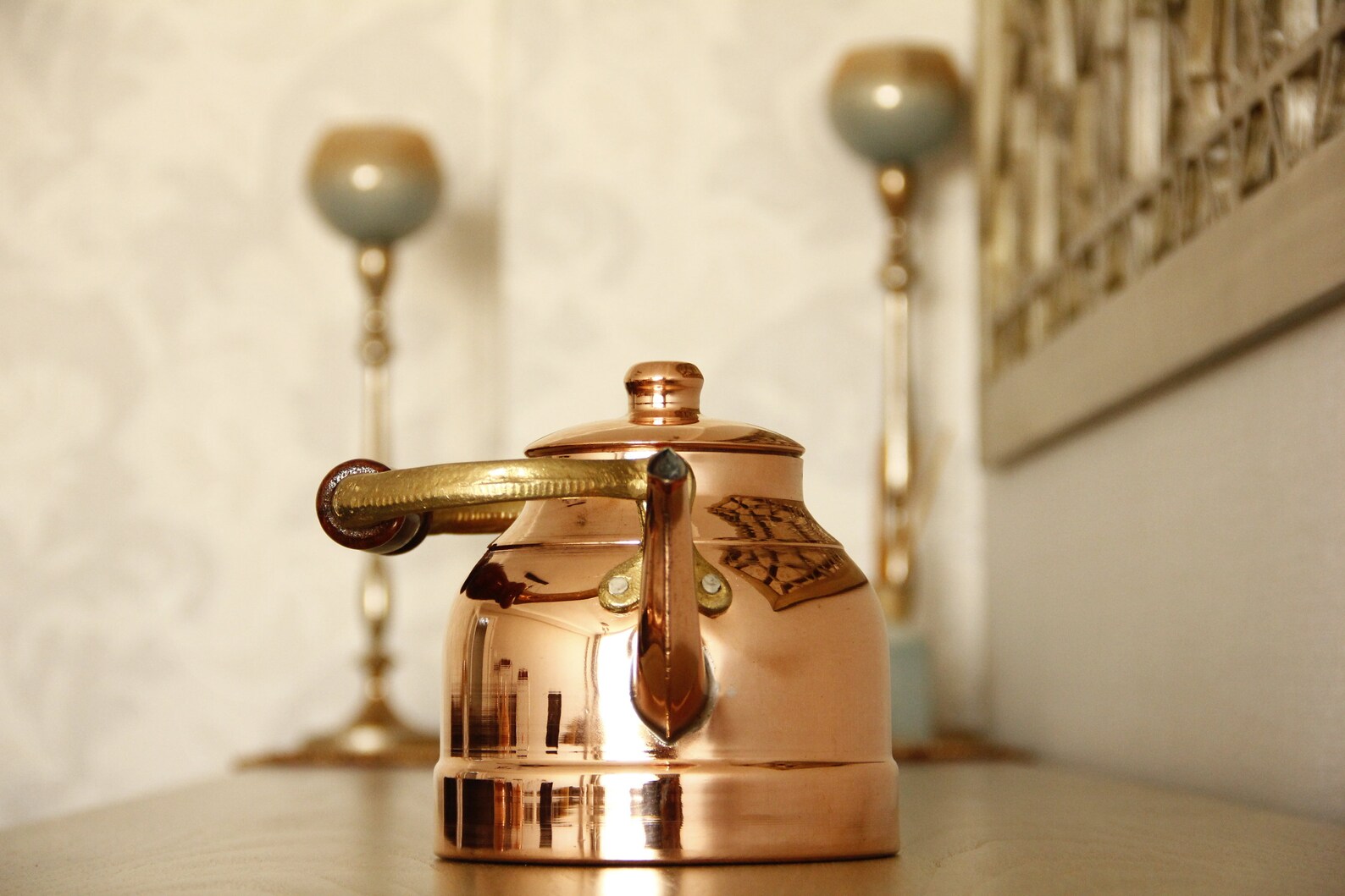 Handmade Copper Tea Kettle Stovetop Teapot Traditional Etsy