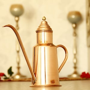 Vintage Copper Olive Oil Bottle, Copper Oil Container, Olive Oil Dispenser, Olive Oil Container, Copper Pitcher, Olive Oil Cruet