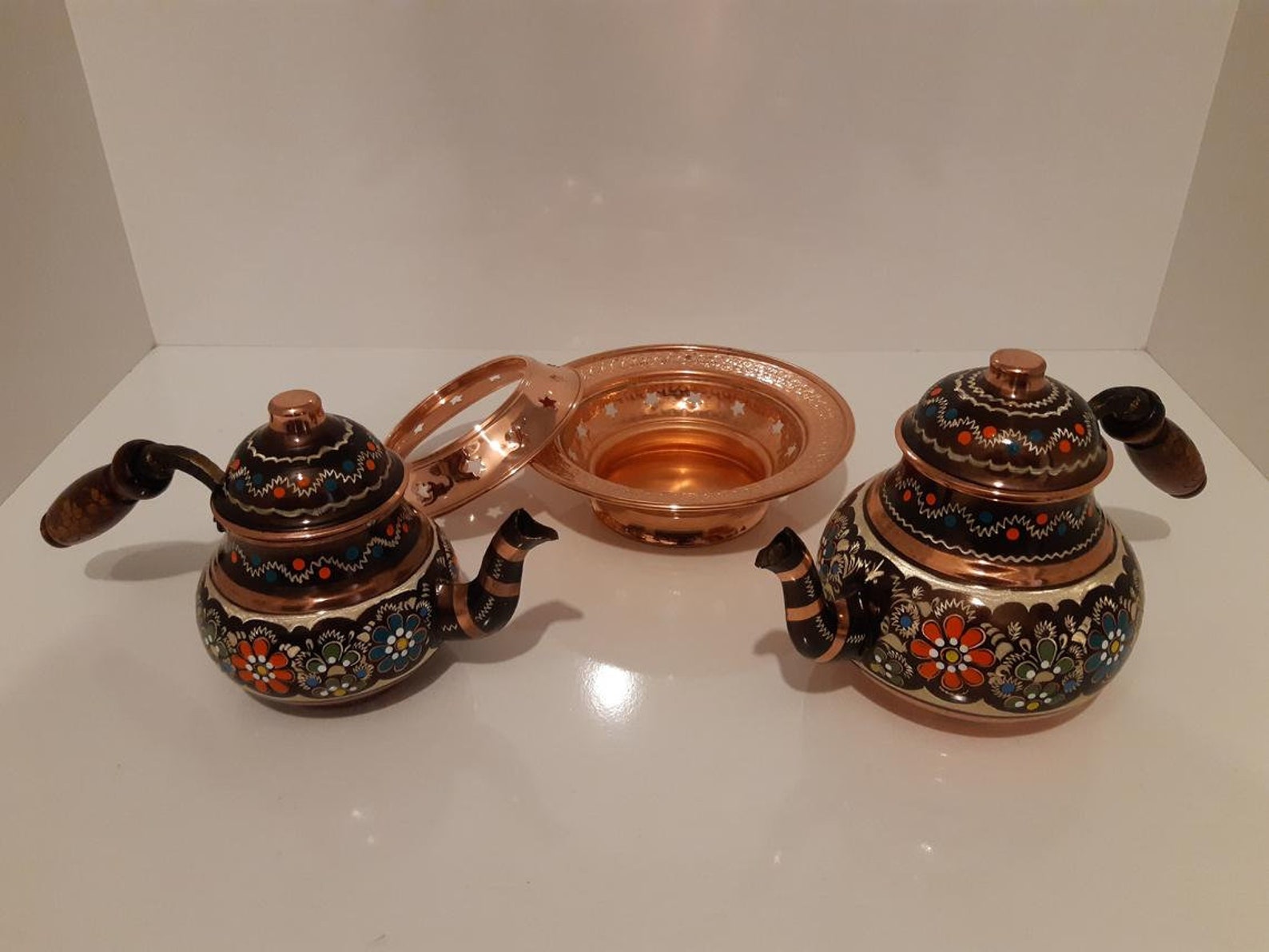 Handmade Copper Tea Kettle Turkish Tea Pot Teapot Etsy