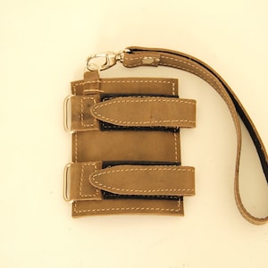 Handgjord handledsrem till käpp, läder, handledsrem till käpp, lädersnöre till käpp, handledsrem till käpp, käppsnöre bild 6