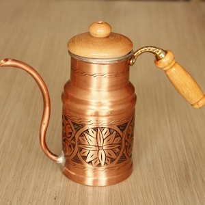 Handmade Vintage Copper Olive Oil Bottle, Copper Oil Container, Olive Oil Dispenser, Olive Oil Container, Copper Pitcher,